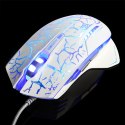 E-Blue Mysz Mazer Pro, 2500DPI, optyczna, 6kl., 1 scroll, przewodowa USB, biało-niebieska, do gry