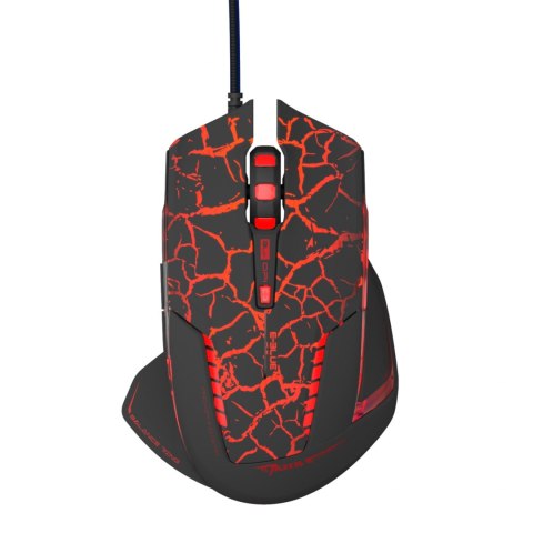 E-Blue Mysz Mazer Pro, 2500DPI, optyczna, 6kl., 1 scroll, przewodowa USB, czarno-czerwona, do gry