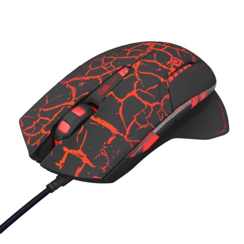 E-Blue Mysz Mazer Pro, 2500DPI, optyczna, 6kl., 1 scroll, przewodowa USB, czarno-czerwona, do gry