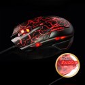 E-Blue Mysz Mazer Pro, 2500DPI, optyczna, 6kl., 1 scroll, przewodowa USB, czarno-czerwona, do gry
