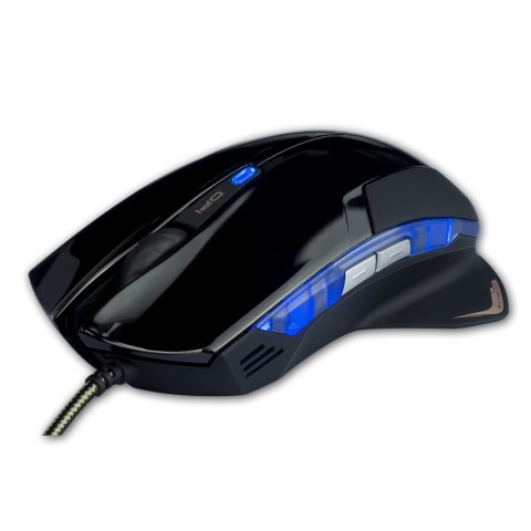 E-Blue Mysz Mazer R, 2400DPI, optyczna, 6kl., 1 scroll, przewodowa USB, czarna, do gry