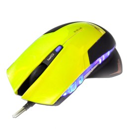 E-Blue Mysz Mazer R, 2400DPI, optyczna, 6kl., 1 scroll, przewodowa USB, zielona, do gry