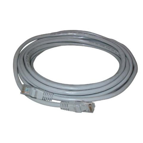 FTP patchcord, Cat.5e, RJ45 M-25m, chroniony, szary, economy