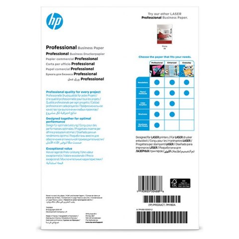 HP PROF MATTE FSC, papier, matowy, biały, A4, 200 g/m2, 150 szt., 7MV80A, niewymieniono