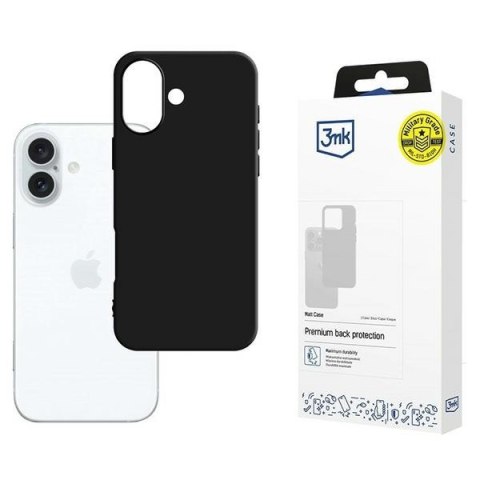 3MK Matt Case iPhone 16 Plus czarny/ black