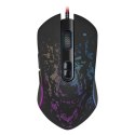 Defender Mysz Witcher GM-990, 3200DPI, optyczna, 7kl., 1 scroll, przewodowa USB, czarna, do gry, RGB