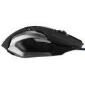 E-Blue Mysz Auroza Gaming, 4000DPI, optyczna, 6kl., 1 scroll, przewodowa USB, czarna, do gry