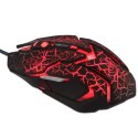 E-Blue Mysz Auroza Gaming, 4000DPI, optyczna, 6kl., 1 scroll, przewodowa USB, czarna, do gry