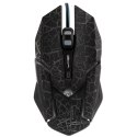 E-Blue Mysz Auroza Gaming, 4000DPI, optyczna, 6kl., 1 scroll, przewodowa USB, czarna, do gry