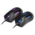 E-Blue Mysz Auroza Gaming FPS, 8200DPI, laserowa, 6kl., 1 scroll, przewodowa USB, czarna, dla graczy, podświetlenie RGB