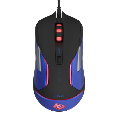 E-Blue Mysz Auroza Gaming V2, 5000DPI, optyczna, 6kl., 1 scroll, przewodowa USB, czarna, do gry
