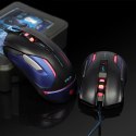 E-Blue Mysz Auroza Gaming V2, 5000DPI, optyczna, 6kl., 1 scroll, przewodowa USB, czarna, do gry