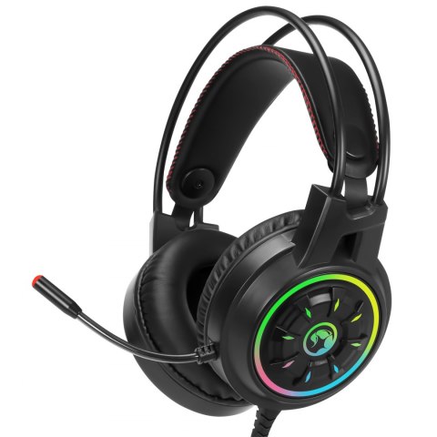 Marvo CM305, RGB zestaw klawiatura + mysz i słuchawki dla graczy, CZ/SK, do gry, membranowa typ przewodowa (USB), czarna, RGB po