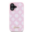 Guess GUHMP16SPGPYSP iPhone 16 6.1" różowy/pink hardcase Peony Script MagSafe
