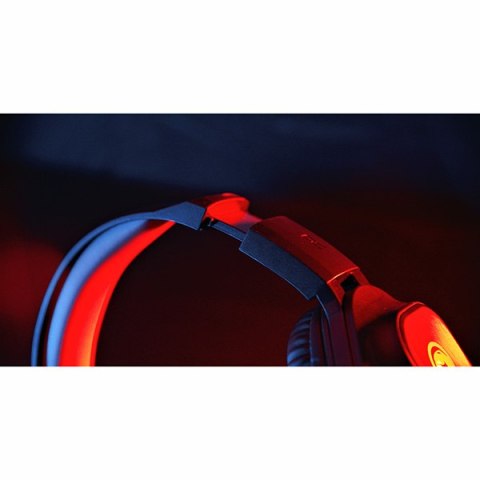 Marvo HG8929, słuchawki z mikrofonem, czarna, podświetlona, 3.5 mm jack + rozdvojka + USB