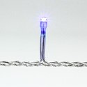 LED osvětlení, Lampki choinkowe, 10m, 220-240 V (50-60Hz), 6W, niebieski, przezroczysty przewód, 30000h, 100xLED