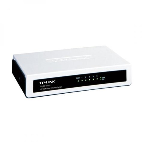 TP-LINK switch TL-SF1005D 100Mbps, auto MDI/MDIX