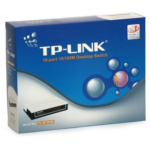 TP-LINK switch TL-SF1016D 100Mbps, auto MDI/MDIX