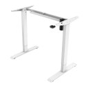 Stelaż / podstawa biurka, elektycznie regulowany, regulacja rozstawu 500mm, 100V-240V, biały, 70 kg nośność, ergo