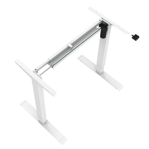 Stelaż / podstawa biurka, elektycznie regulowany, regulacja rozstawu 500mm, 100V-240V, biały, 70 kg nośność, ergo