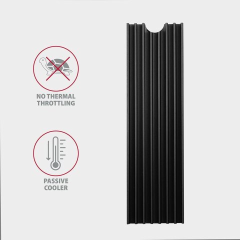 Radiator do dysku M.2 SSD 2280 Axagon CLR-M2L6