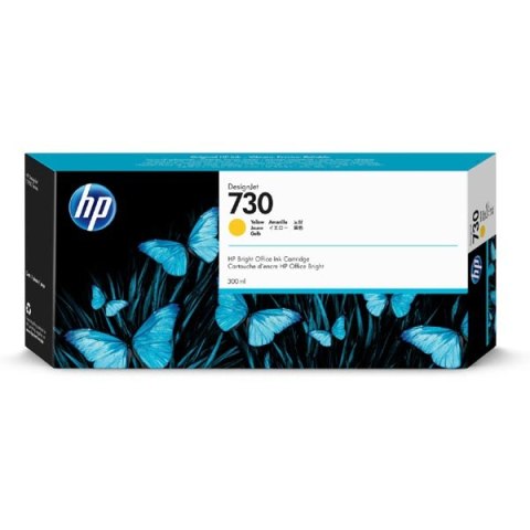 HP oryginalny ink / tusz P2V70A, HP 730, yellow, 300ml, HP HP DesignJet T1700 44 printer series, T1700dr 44