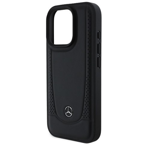 Mercedes MEHCP16LARMBK iPhone 16 Pro 6.3" czarny/black hardcase Leather Urban