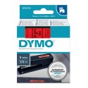 Dymo oryginalny taśma do drukarek etykiet, Dymo, 40917, S0720720, czarny druk/czerwony podkład, 7m, 9mm, D1