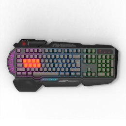 A4Tech BLOODY B318, Klawiatura CZ, do gry, podświetlana klawiatura, odporna na zalanie typ przewodowa (USB), czarna