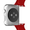 Elastyczny pasek sportowy do APPLE Watch 38 / 40 mm (S/M & M/L) (czerwony)