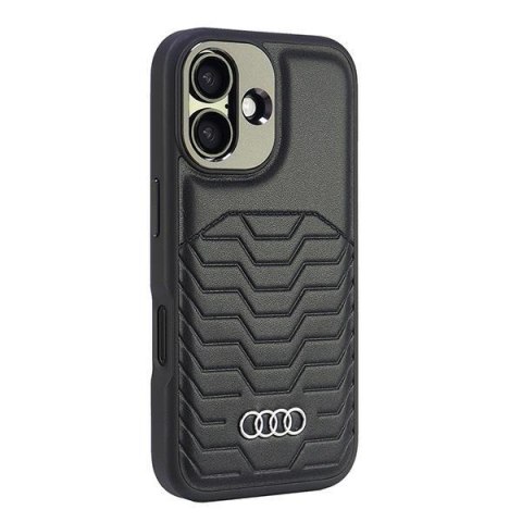 Audi Synthetic Leather MagSafe iPhone 16 Plus 6.7" czarny/black hardcase AU-TPUPCMIP16M-GT/D3-BK