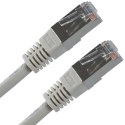 FTP patchcord, Cat.5e, RJ45 M-30m, chroniony, szary, economy