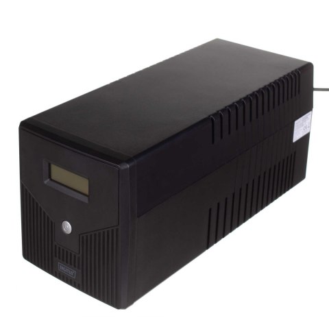 Zasilacz awaryjny UPS DIGITUS Line-Ineractive LCD 1000VA/600W, 2x12V/7Ah, AVR, 4x Schuko CEE 7/3, 2x RJ11, 1x USB 2.0 typ B