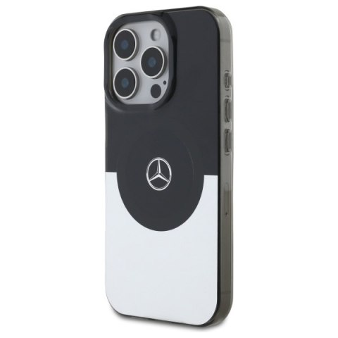 Mercedes MEHMP16X23HBIGK iPhone 16 Pro Max 6.9" czarny srebrny/black silver hardcase Doubel Layer BiColor MagSafe