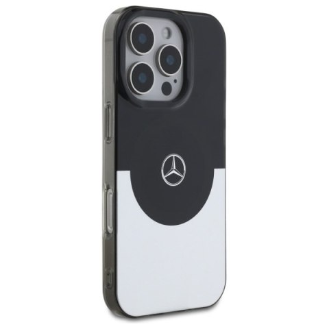 Mercedes MEHMP16X23HBIGK iPhone 16 Pro Max 6.9" czarny srebrny/black silver hardcase Doubel Layer BiColor MagSafe