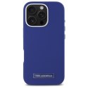 Karl Lagerfeld KLHMP16LPGMSRPB iPhone 16 Pro 6.3" niebieski/blue hardcase FW Metal Plate MagSafe