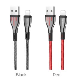 Kabel połączeniowy USB do Lightning 1.2 m (czarny/czerwony)
