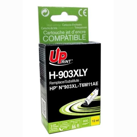 UPrint kompatybilny ink / tusz T6M11AE, z T6M11AE, HP 903XL, yellow, 900s, 12ml, high capacity, dla HP Officejet 6962,Pro 6960,6