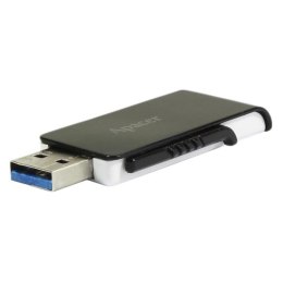 Apacer USB flash disk, USB 3.0 (3.2 Gen 1), 64GB, AH350, czarny, AP64GAH350B-1, USB A, z wysuwanym złączem
