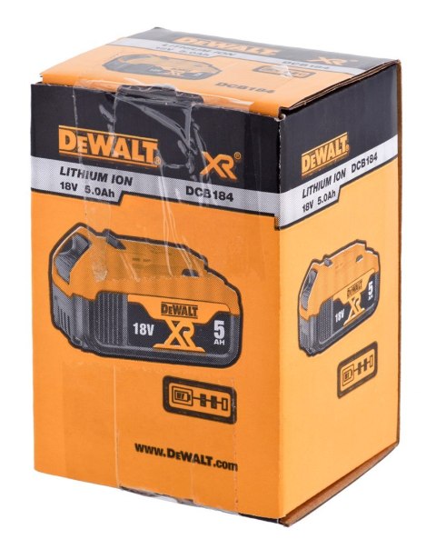 Akumulator DeWalt XR DCB184-XJ (Li-Ion) BOX ORYGINAL