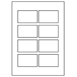 Avery Zweckform wizytówki, z gładka krawędzią, 8 szt./A4, dwustronny typ matowe, białe, A4, 260 g/m2, 85x54mm, 10 arkusza, do dr