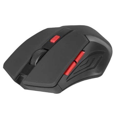 Defender Mysz Accura MM-275, 1600DPI, optyczna, 6kl., 1 scroll, bezprzewodowa, czarna, 1 szt AA