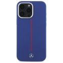 Mercedes MEHMP16X23SUMRV iPhone 16 Pro Max 6.9" granatowy/navy hardcase Silicone Red Stripe MagSafe