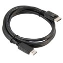 Kabel DisplayPort M- DisplayPort M, 2m, czarna