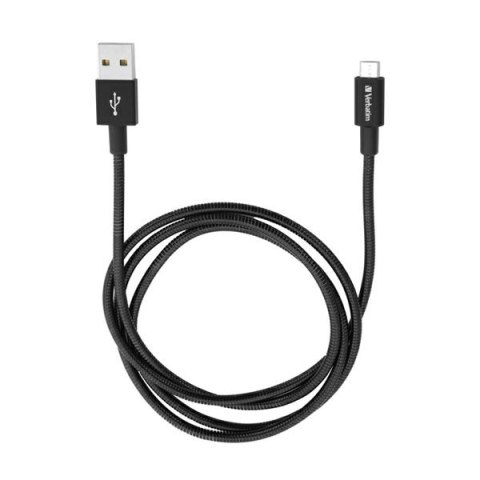 Kabel USB (2.0), USB A M- USB micro B M, 1m, czarny, Verbatim, box, 48863