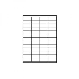 Logo etykiety 52.5mm x 21.2mm, A4, matowe, białe, 56 etykiety, 140g/m2, pakowany po 25 szt., do drukarek atramentowych i laserow