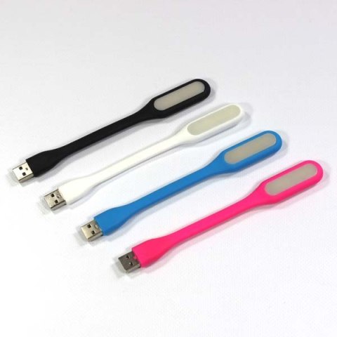 Lampka dla notebooka, gumowe, niebieskie, USB, LED