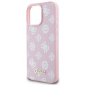 Guess GUHMP16XPGPYSP iPhone 16 Pro Max 6.9" różowy/pink hardcase Peony Script MagSafe