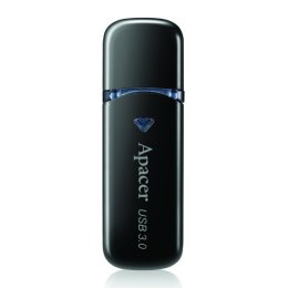 Apacer USB flash disk, USB 3.0 (3.2 Gen 1), 32GB, AH355, czarny, AP32GAH355B-1, USB A, z osłoną