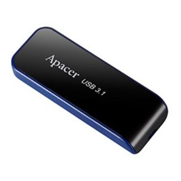 Apacer USB flash disk, USB 3.0 (3.2 Gen 1), 32GB, AH356, czarny, AP32GAH356B-1, USB A, z wysuwanym złączem